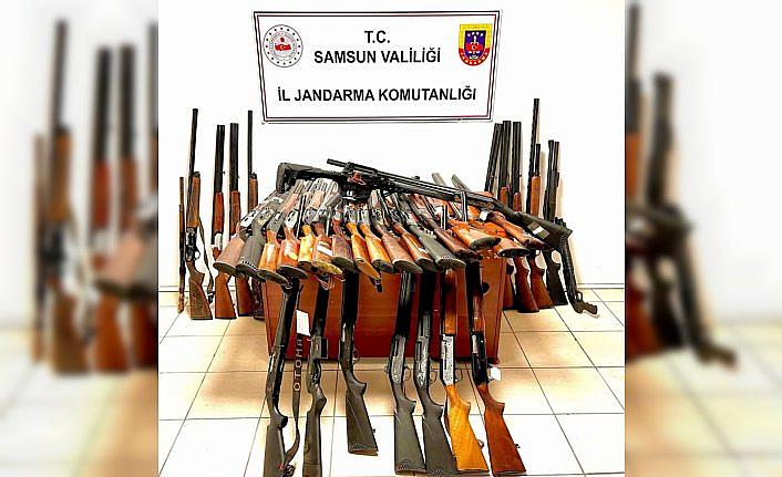 Samsun'da ruhsatsız silah operasyonunda 2 zanlı yakalandı