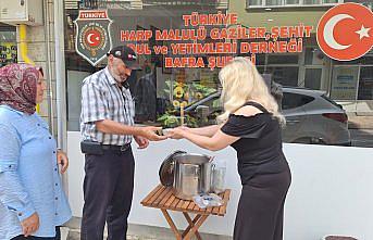 Bafra'da şehit aileleri ve gaziler için aşure etkinliği