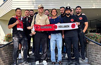 Samsunspor kafilesi Hollanda'ya geldi