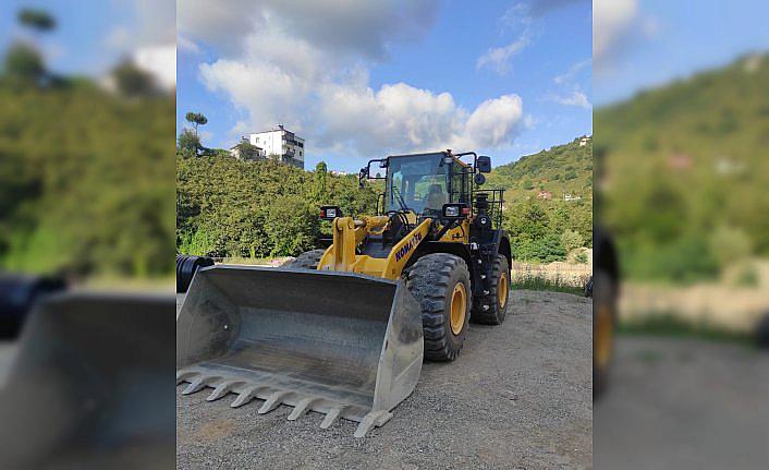 Yağlıdere'de köylerde kullanılacak iş makinesi hizmete girdi