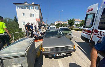 Çorum'da trafik kazasında 1 kişi yaralandı