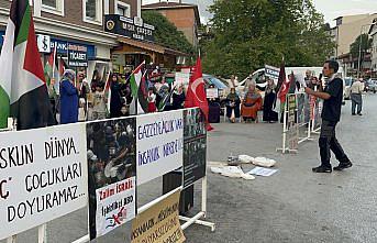 İsrail'in Gazze'ye saldırıları Niksar’da protesto edildi