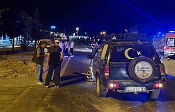 Karabük'te iki aracın çarpıştığı kazada 2 kişi yaralandı