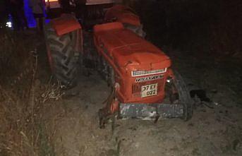 Kastamonu'da devrilen traktörün sürücüsü yaralandı