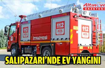 Salıpazarı'nde ev yangını