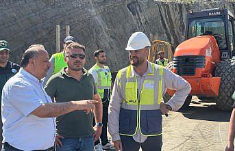 Salıpazarı İçme ve Sulama Barajı inşaatında çalışmalar sürüyor