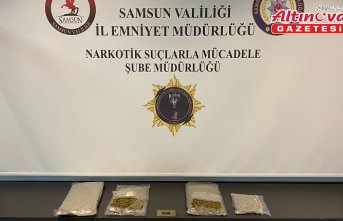 Samsun'da düzenlenen uyuşturucu operasyonunda 2 şüpheli yakalandı
