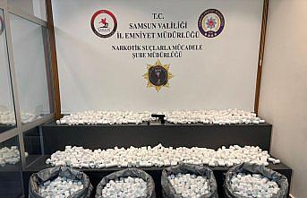 Samsun'da 171 bin 824 sentetik ecza hapı ele geçirildi