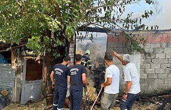 Samsun'da çıkan yangında 350 balya saman zarar gördü