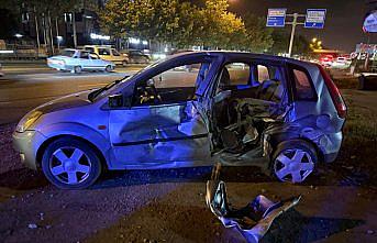 Samsun’da iki otomobilin çarpıştığı kazada 2 kişi yaralandı