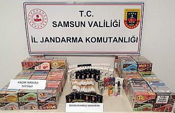 Samsun'da işyerinde kaçak tütün mamulleri bulunduran zanlı yakalandı