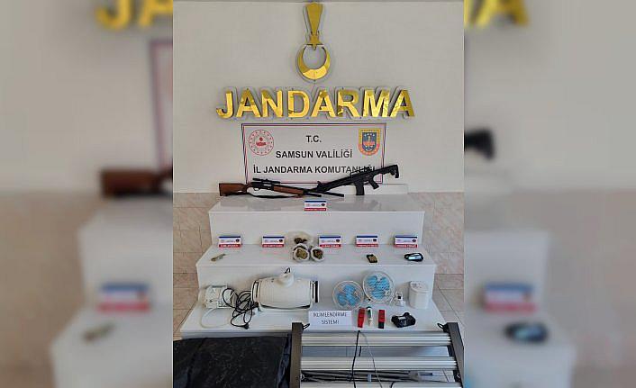 Bafra'da uyuşturucu operasyonunda 1 kişi yakalandı