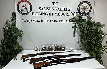Samsun'da uyuşturucu ve silah operasyonlarında 2 zanlı yakalandı