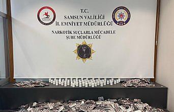 Samsun'da valize gizlenen 24 bin sentetik ecza ele geçirildi