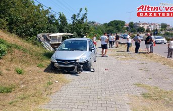 Sinop'ta otomobilin çarptığı motosikletin sürücüsü ağır yaralandı