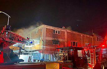 Sinop' ta PVC doğrama atölyesinde çıkan yangın söndürüldü