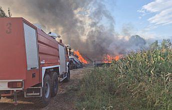 Tokat'ta kumaş deposunda çıkan yangın kontrol altına alındı