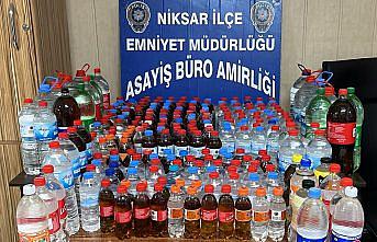 Tokat'ta sahte alkol ele geçirilen operasyonda 1 şüpheli yakalandı