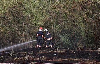 Trabzon'da çıkan örtü yangını söndürüldü