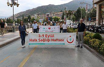 Amasya'da “Halk Sağlığı Haftası“ yürüyüşü yapıldı