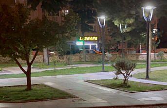 Amasya'da kent merkezinde yiyecek arayan tilki görüntülendi