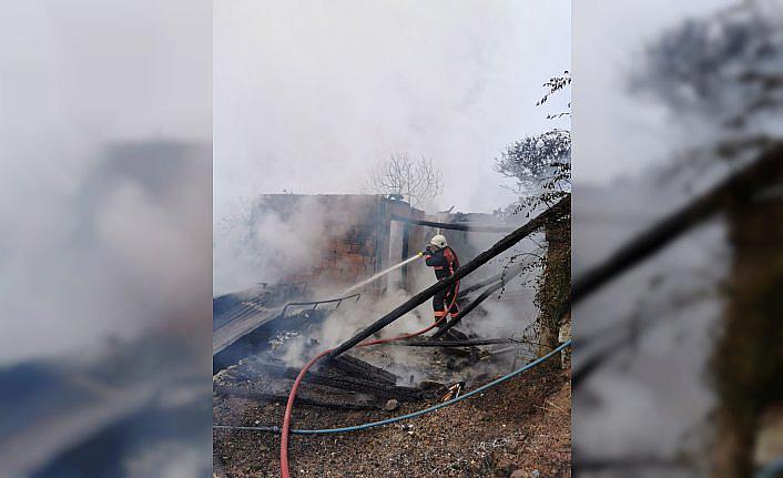 Artvin'de çıkan yangında 4 ev kullanılamaz hale geldi