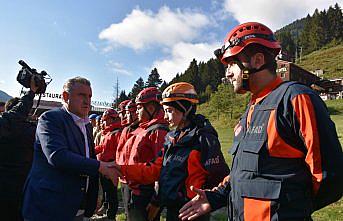 Bakanlar Uraloğlu ve Bak, ulaşıma açılan Ayder Yaylası'nda konuştu: