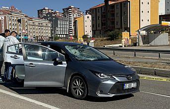 Bayburt'ta otomobilin çarptığı yaya ağır yaralandı