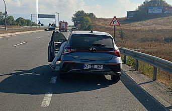 Bolu'da iki otomobilin çarpıştığı kazada 1 kişi yaralandı