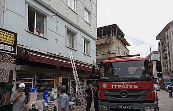 Çarşamba'da bir evde çıkan yangın söndürüldü