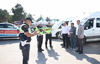 Çorum'da okul servis araçları denetlendi