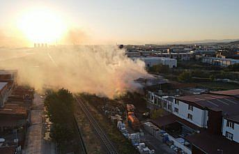 Samsun'da kereste fabrikasında çıkan yangın söndürüldü