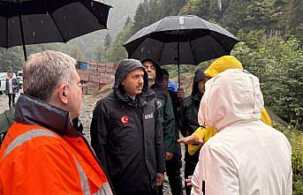 Rize'de sağanak etkili oluyor