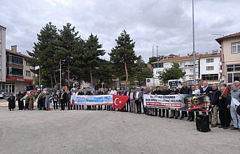Hamamözü'nde İsrail'in Gazze'deki soykırımını protesto edildi