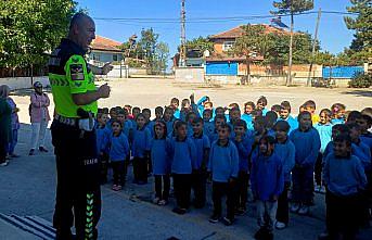 Havza'da jandarma öğrencilere trafik eğitimi verdi