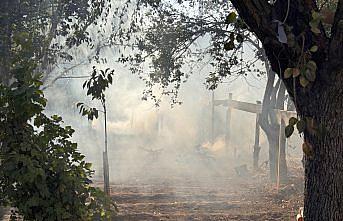 Karabük'te müstakil evin bahçesinde çıkan yangın söndürüldü