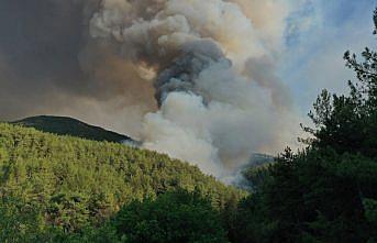 Kastamonu-Karabük sınırında çıkan ikinci yangına müdahale ediliyor