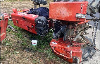 Kastamonu'da devrilen traktörün altında kalan sürücü ağır yaralandı