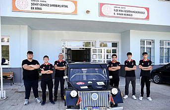 Liseliler “Çepni“ adlı elektrikli araçlarıyla yeni dereceler peşinde
