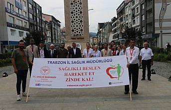 Of'ta sağlıklı yaşama dikkat çekmek için yürüyüş düzenlendi
