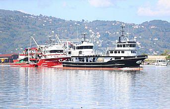 Ordu'da balıkçılar limana kasalar dolusu hamsiyle döndü