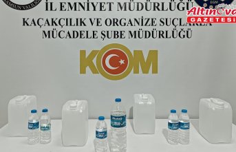 Samsun’da sahte içki operasyonunda 1 şüpheli yakalandı