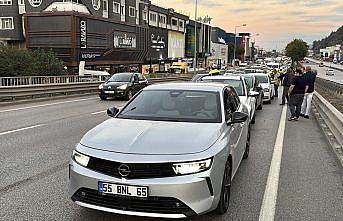 Samsun'da 7 aracın karıştığı zincirleme trafik kazası meydana geldi