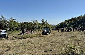 Samsun'da hayvan barınağına karşı çıkan mahalle sakinleri eylem yaptı