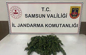 Samsun'da iş yerinde kubar esrar bulunan zanlı gözaltına alındı