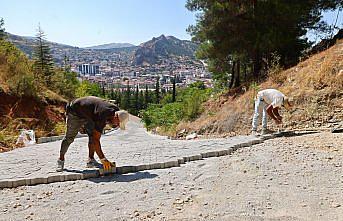Tokat Belediyesi Ali Mezarlığı'nda düzenleme çalışmaları yaptı