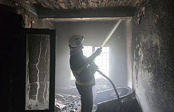 Tokat'ta çıkan yangında ev kullanılamaz hale geldi