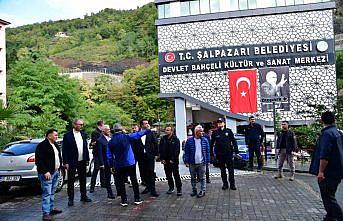 Trabzon Valisi Yıldırım, Şalpazarı ilçesinde incelemede bulundu
