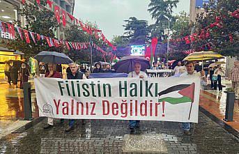Trabzon'da Filistin'e destek yürüyüşü yapıldı