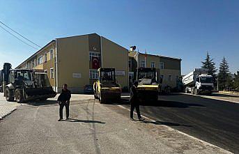 Uğurludağ'da 1600 metre sıcak asfalt serildi